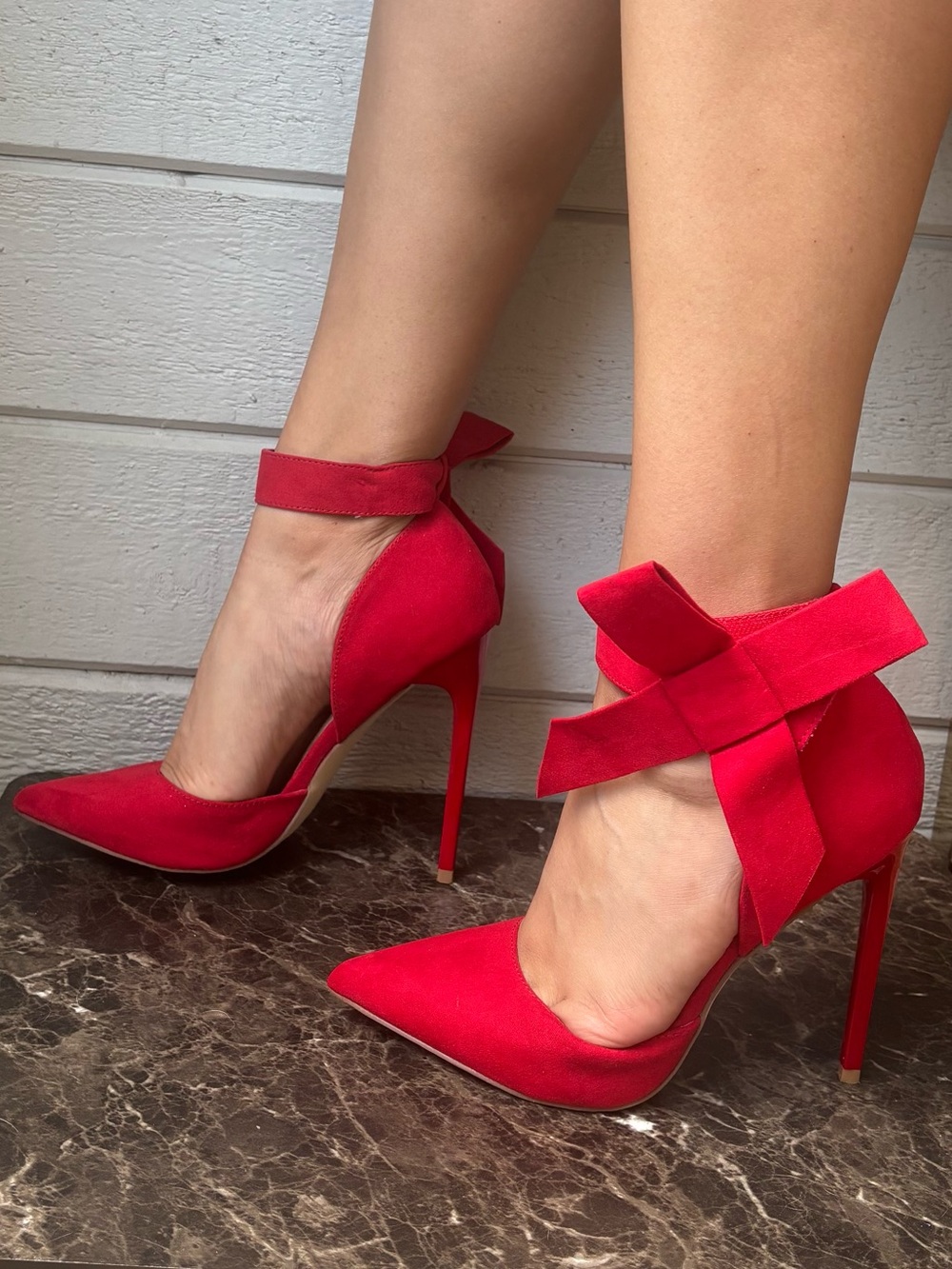 JustFab Lucia Bow Heels